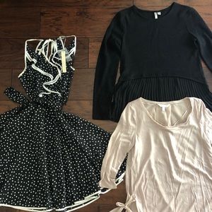 Lot of 4 Lauren Conrad dress and tops XS/S